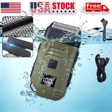 Mens USB Electric Shaver Trimmer Razor Rechargeable Hair Beard Shaving Machine
