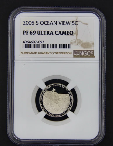 2005 S Ocean View Jefferson Nickel,  NGC PF69, Ultra Cameo, *Ships Free*