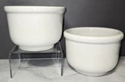 McCoy LTD Bowls White. Rolled Edge.  Set Of 2. HH-595