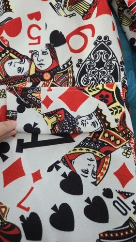 Playing Card Blazer Unisex L XL Casino Vegas Poker Halloween Statement Jacket image 8