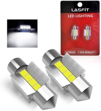 2pcs 31mm Festoon De3175 Led Domerear Reading Interior Light Bulbs 6000k White