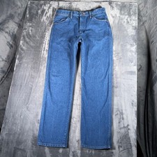 Vintage Wrangler 13MWZ Jeans Men's Fits 32x30 Blue Cowboy Cut Western USA 80s