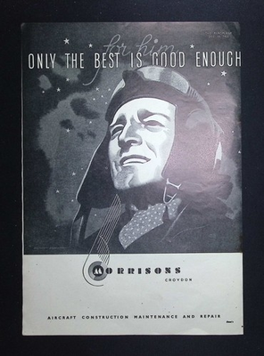#ad Original 1944 Advert Morrisons Aircraft Construction Maintenance Repair GBP 14.99