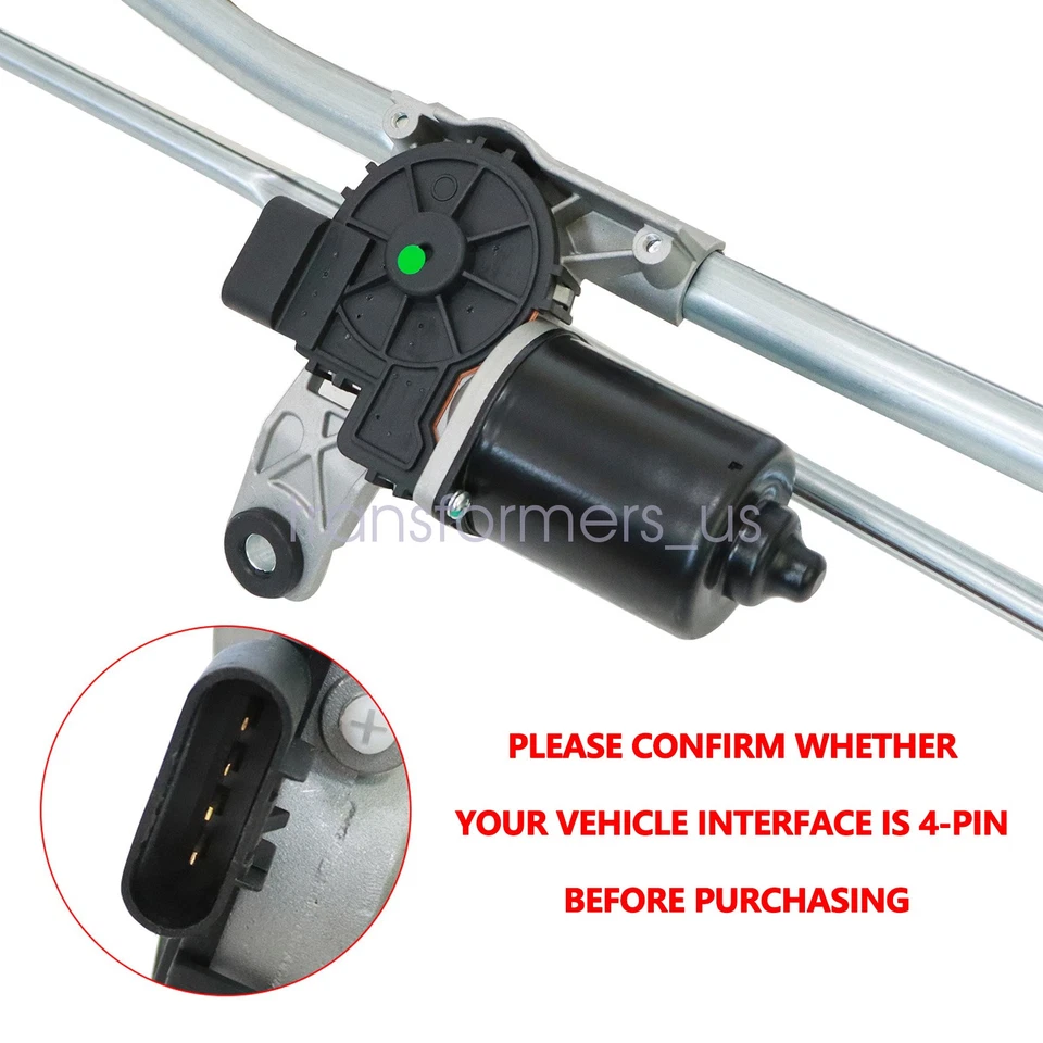 Motor de limpador de para-brisa e conjunto de ligação para Dodge Ram 1500 2500 2002-2004 - Imagem 2 de 4