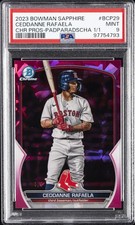 2023 BOWMAN SAPPHIRE EDITION CHROME PROSPECTS #BCP29 CEDDANNE RAFAELA 1/1 PSA 9