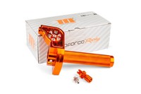 Kurzhub Gasgriff MotoForce Racing CNC Alu Orange