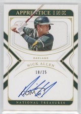 2022 National Treasures Apprentice Ink Holo Gold 18/25 Nick Allen Auto s1i