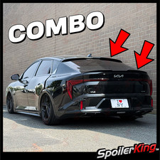 Trunk & Rear Window Spoiler w/ Center Cut Fit...