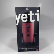 Blue Yeti Logitech Red USB Microphone Quality Recording Personal Studio