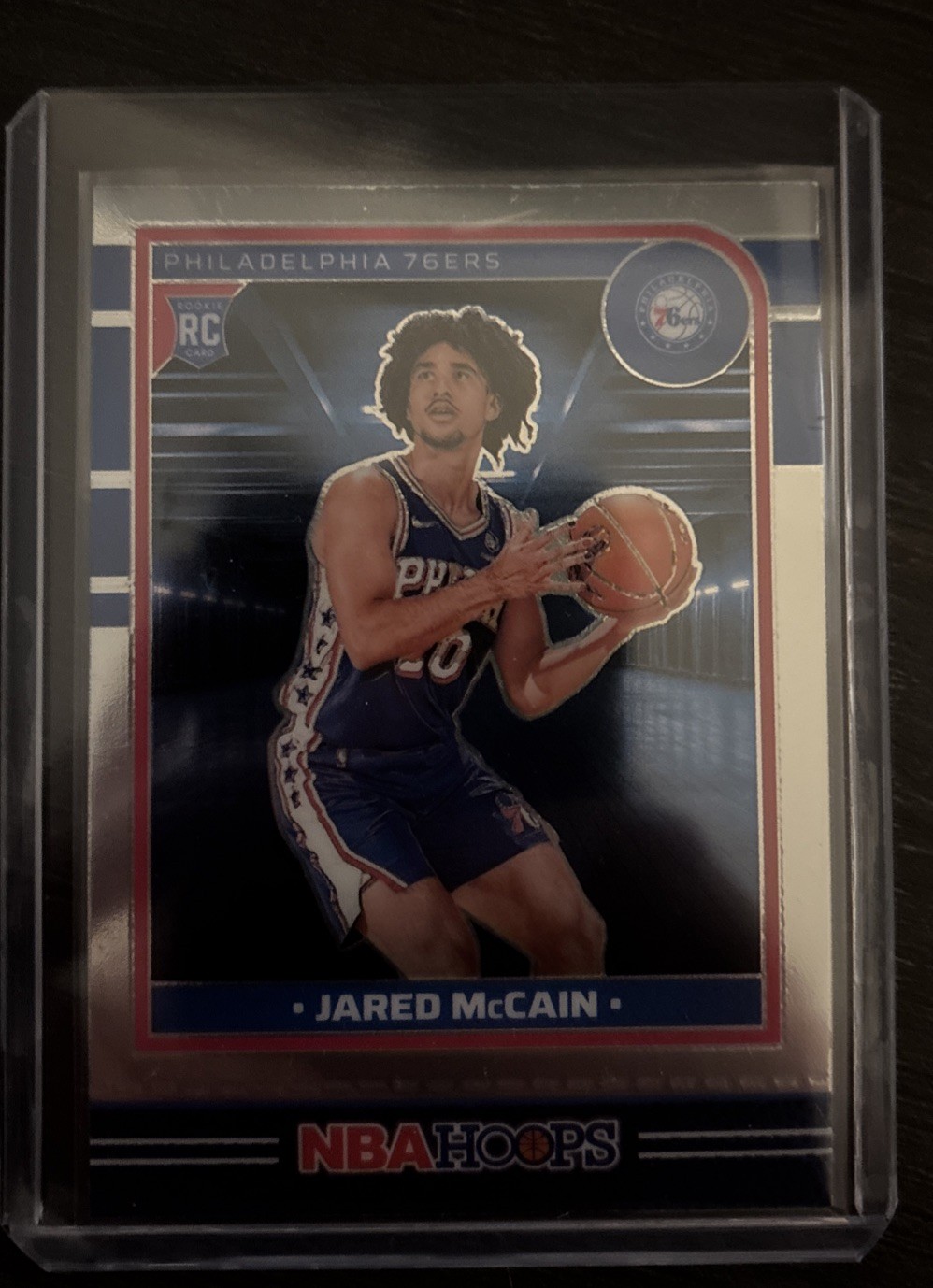 Jared McCain 2024-25 Panini NBA Hoops Premium Stock RC #246 Silver Prizm