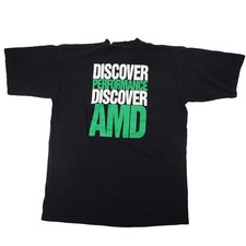 Vintage AMD Athlon Processors Mens Large Graphic T Shirt Black