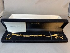 Nikken Therapy Magnetic Gold Tone Chain Necklace 18"-20" 23K Plated Original