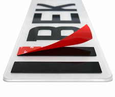 Number Plate Sticky Pads – Double Sided Adhesive Strips High Strength Tape x 20