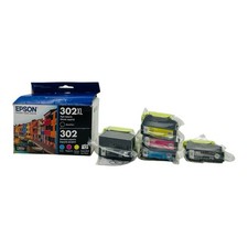 Epson 302XL Black 302 Cyan Magenta Yellow Photo Black 5 Pack Ink Set Exp 01/2027