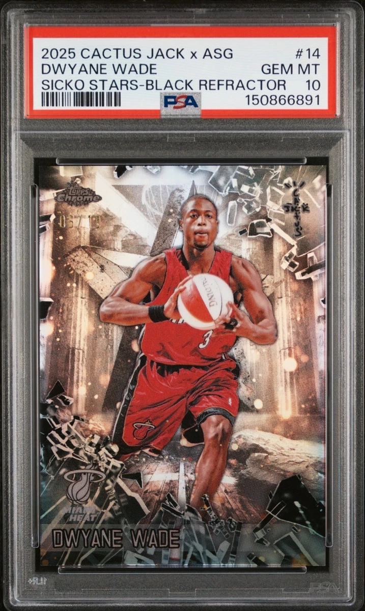 Dwyane Wade 10 Graded Basketball Autographed Sports Trading Cards