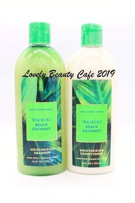 BATH & BODY WORKS / WAIKIKI BEACH COCONUT / SHAMPOO + CONDITIONER SET
