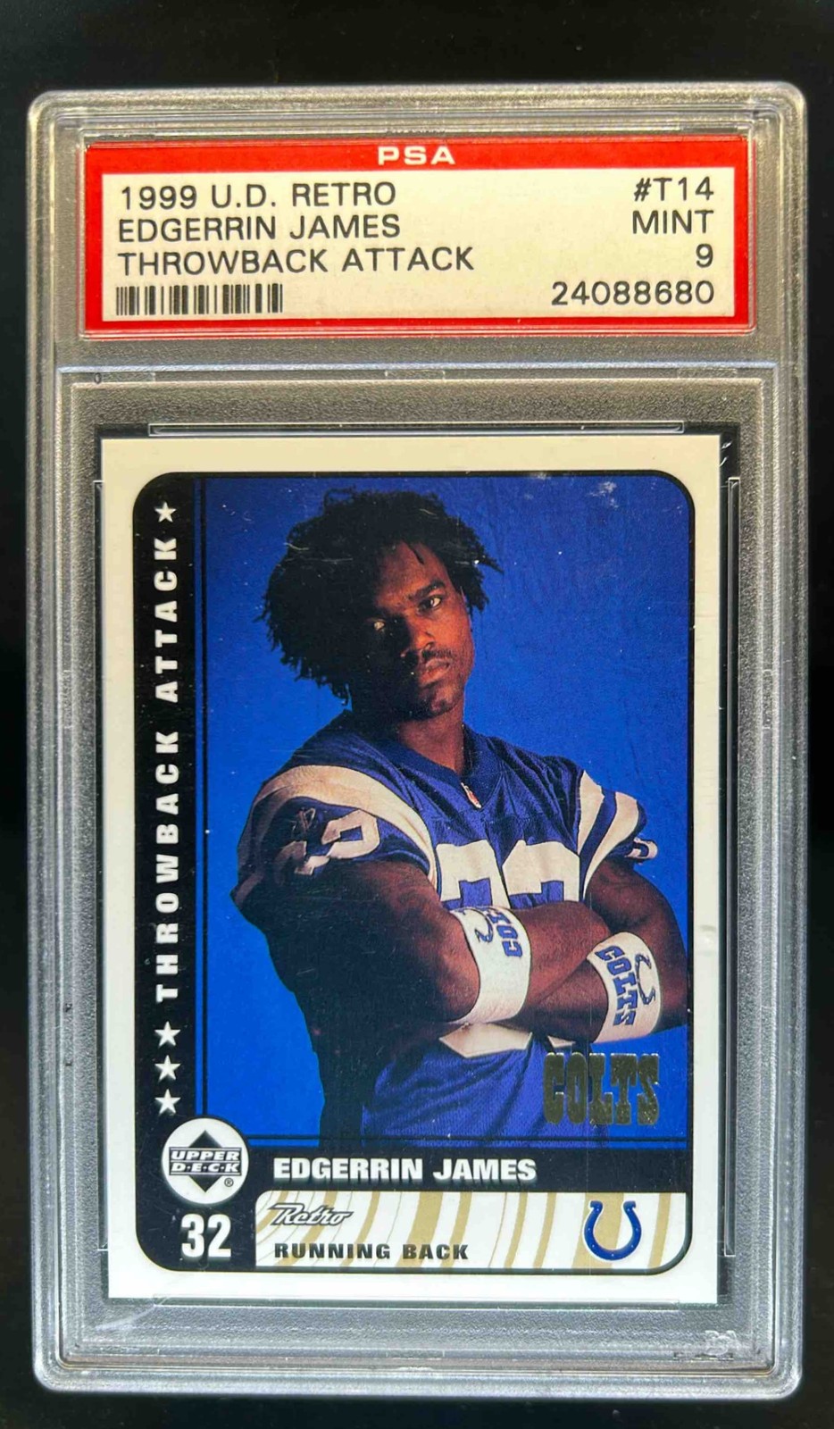 Edgerrin James Upper Deck Retro Throwback Attack #T14 Throwback Attack