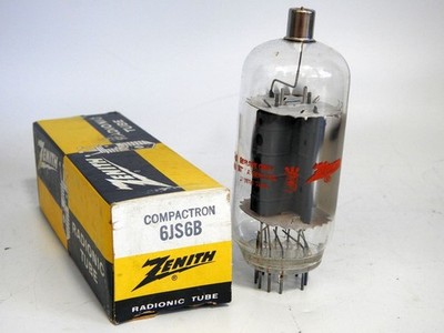 BRAND NEW OLD STOCK IN THE ORIGINAL BOX ZENITH 6JS6B RF OUTPUT TUBE