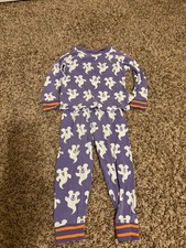 Disney Mickey Mouse Ghost Halloween Pajama Set Purple 2 Long Sleeve Pants Cotton