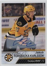 2018-19 Upper Deck AHL Auto Jakob Forsbacka-Karlsson #125 Auto 12jy
