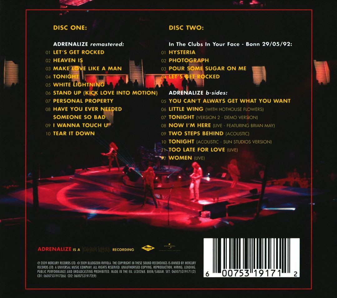 Def Leppard Adrenalize [Deluxe Edition] New Cd