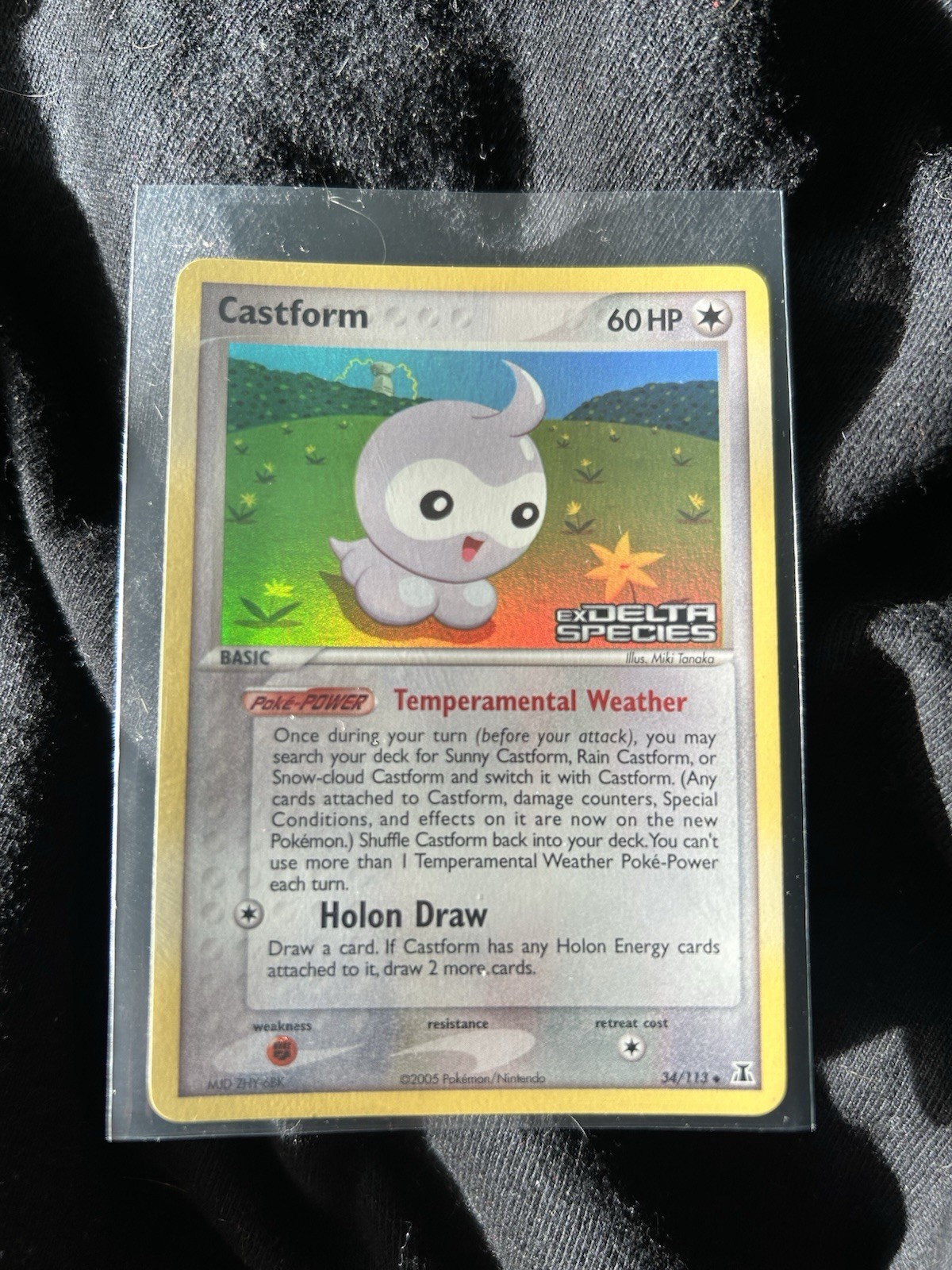 Castform Reverse Holo Stamped 34/113 Ex Delta Species NM