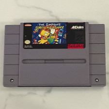 The Simpsons Bart's Nightmare Nintendo SNES Cartridge Super Nintendo VERY CLEAN!