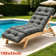Waterproof Garden Lounge Chair Cushion Sun Lounger Cushion Recliner Cushion Pads