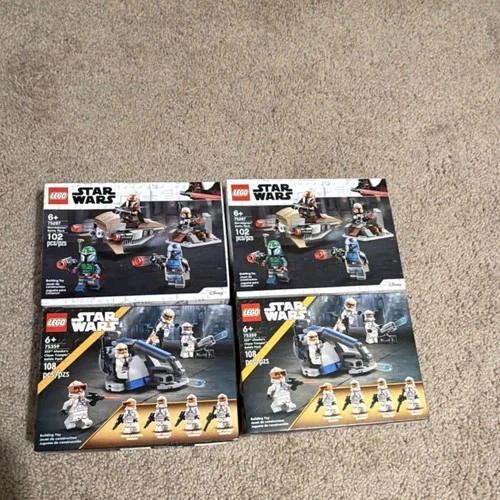 LEGO Star Wars Battle Pack lot: 2x 75267 and 2x 75359
