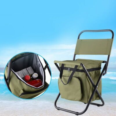 Fishing Chair Portable Refrigerator Folding Beach Chair Outdoors