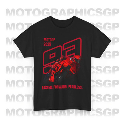Maglietta Moto GP 93 Marc Marquez in Poliestere T-Shirt Sport MotoGP 2025
