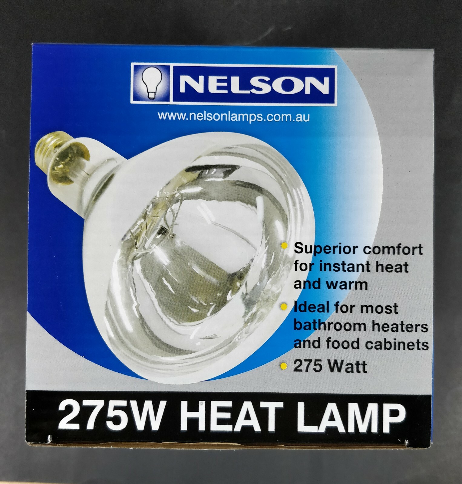 2 x 275W Reflector Heat Lamps for Bathroom Ceiling Mount Heaters IXL