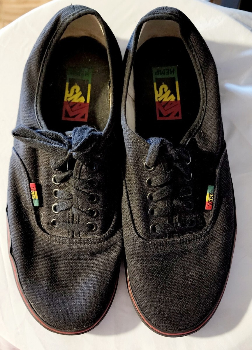 Hemp Vans Rastafari Vans 106 Vulcanised(Hemp)Irie Black – Fearbox