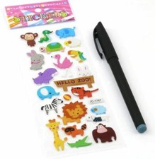 20pcs 3D Stickers for Kids Toddlers 500 Puffy Stickers Variety Pack
