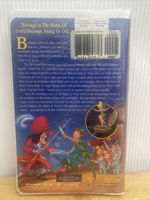 Peter Pan Walt Disney (VHS, 1998, 45th Anniversary Limited Edition