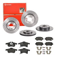 Brembo | Bremsscheiben Xtra Line + BeläGe Vorne + Hinten Opel Meriva A Zafira B