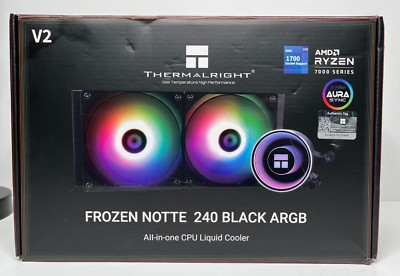New Open Box Thermalright Frozen Notte 240 Black ARGB Cooler.