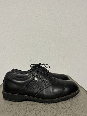 Footjoy Classics Dry Mens Golf Shoes 51464 Black Leather Size 10 C