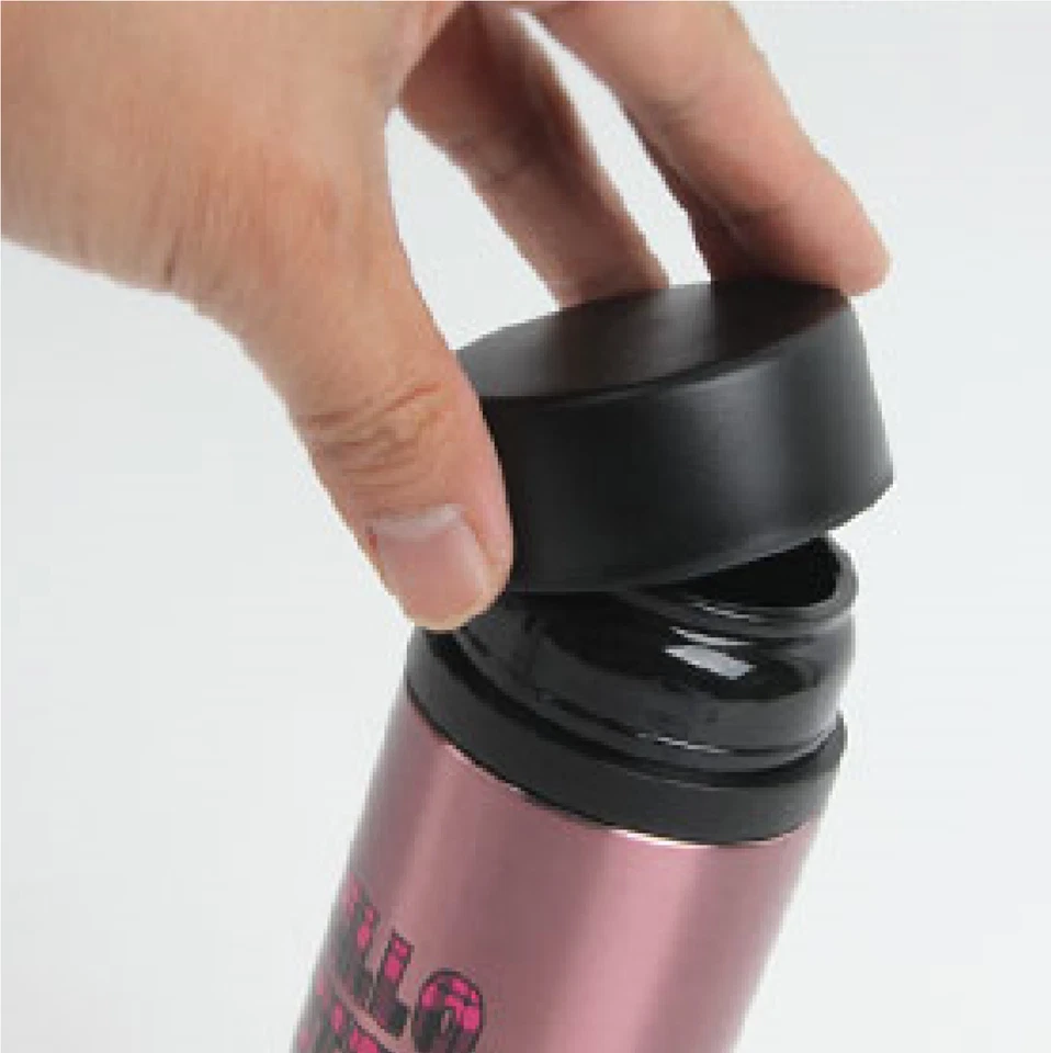 Botella de agua termo vaso Hello Kitty LOCK&LOCK acero inoxidable 330 ml (11 oz) Foto 3 de 4