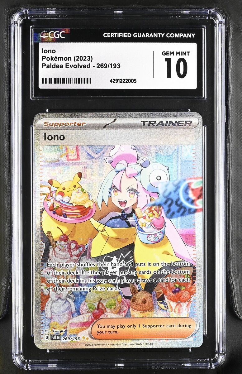 CGC 10 Iono 269/193 Special Illustration Paldea Evolved CGC 10 Iono 269/193 Special Illustration Paldea Evolved