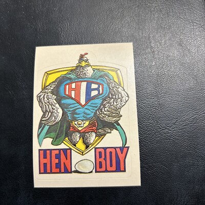 Jb24 The Zero Heroes 1983 General Mills Sticker #13 Hen Boy