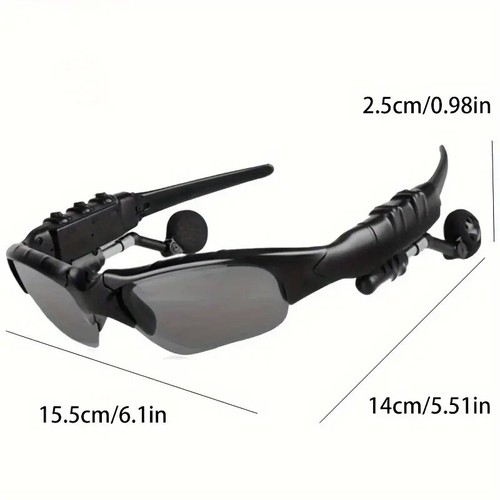 Lunettes écouteurs sans fil rechargeable - Photo 2/4