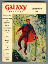 Vintage June 1960 GALAXY SCIENCE FICTION Magazine! Drunkard's Walk by Pohl!