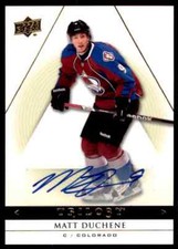 2013-14 SP GAME USED MATT DUCHENE AUTO COLORADO AVALANCHE #28 GROUP C