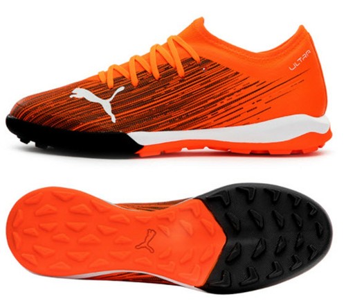 PUMA Men ULTRA 3.1 TT Cleats Futsal Orange Black Soccer Boot GYM Spike  10608901 | eBay