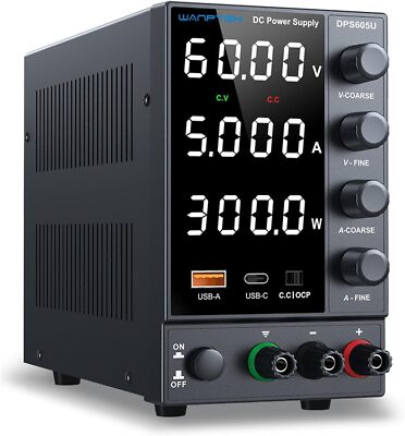 0~60V 5A Adjustable Variable DC Power Supply Lab Bench Variable Power switching