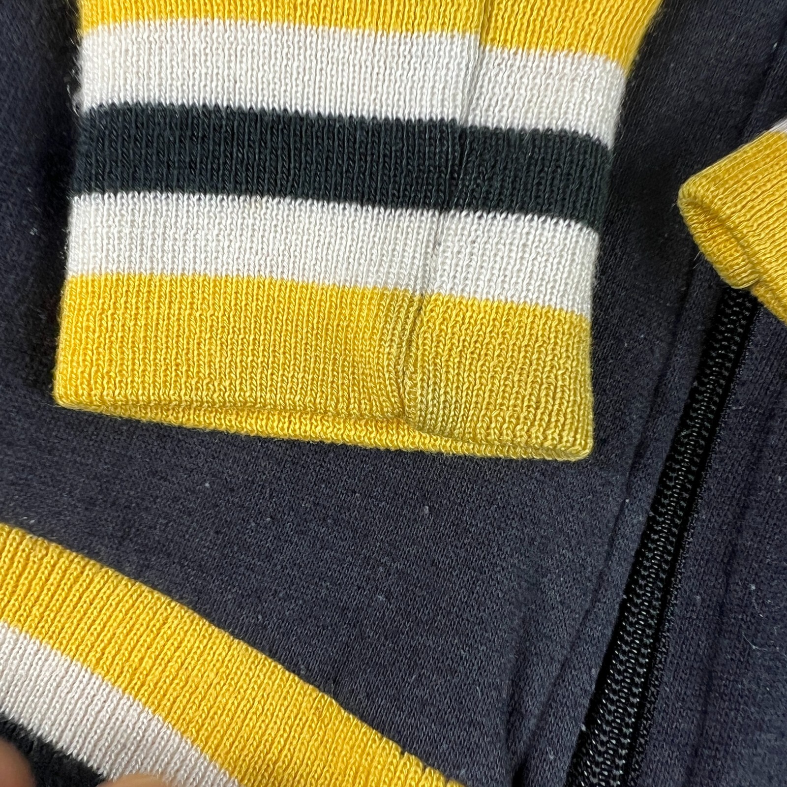 Giacca pony track vintage anni 90 80 adatta media nera sbiadita full zip felpa etichetta XL