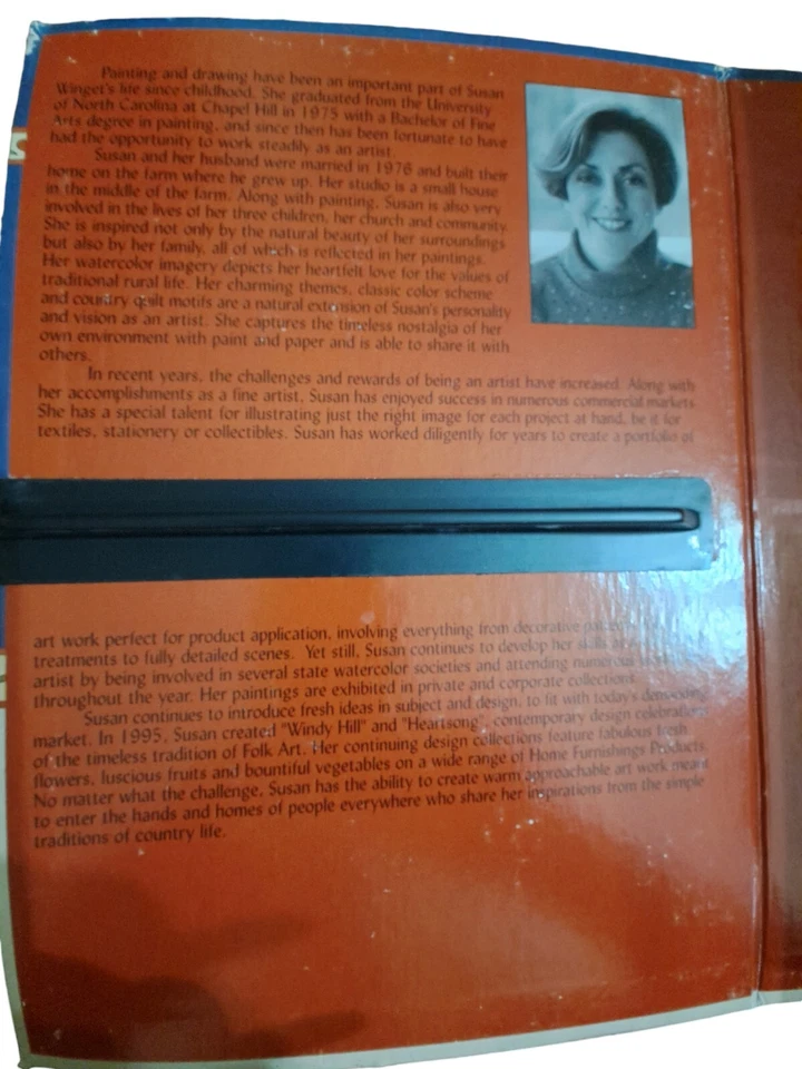 Art of Susan Winget "Homespun Treasures" 2 Corkboard Jigsaw Puzzle Coll. Ed(B18) - Image 2 of 4