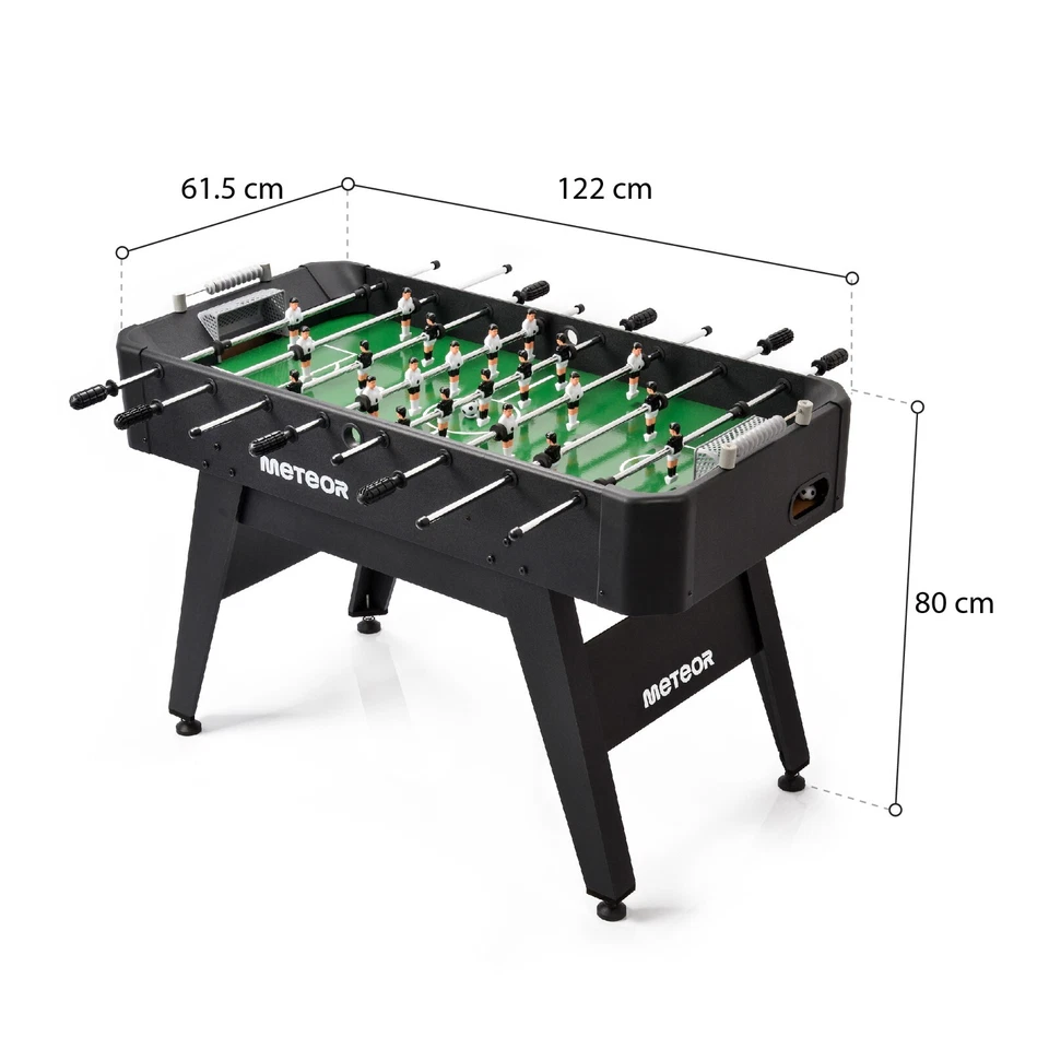 Tischkicker Kickertisch Tischfussballspiel Kicker ROBUST inkl Bälle 122x61,5x80 - Bild 2 von 4