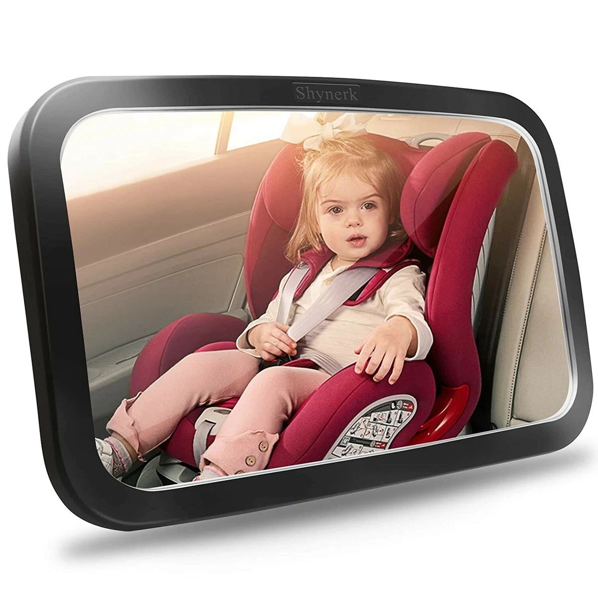 Shynerk Baby Car Mirror Safety Car Seat Mirror for Rear Facing Infant with Wide